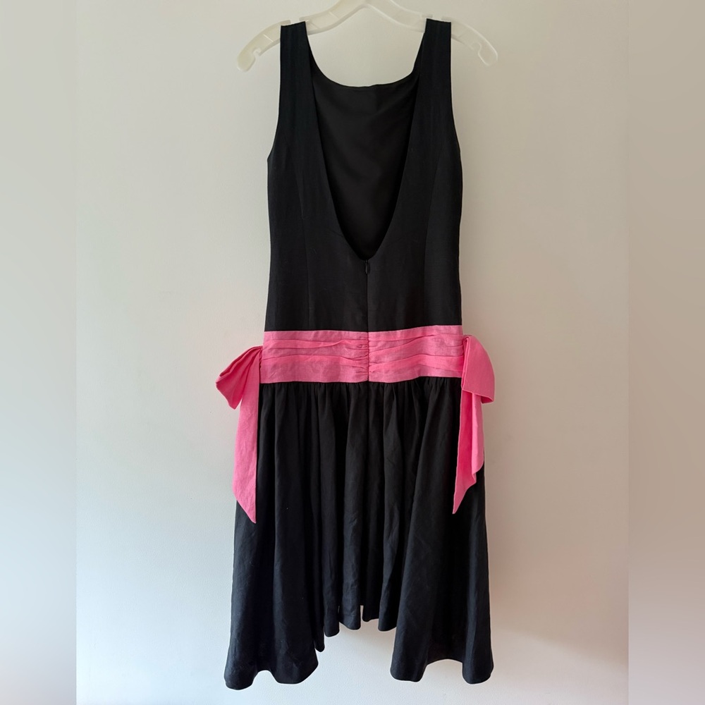 Caro Editions Black Dress with Pink Bow - Picture 3 of 5